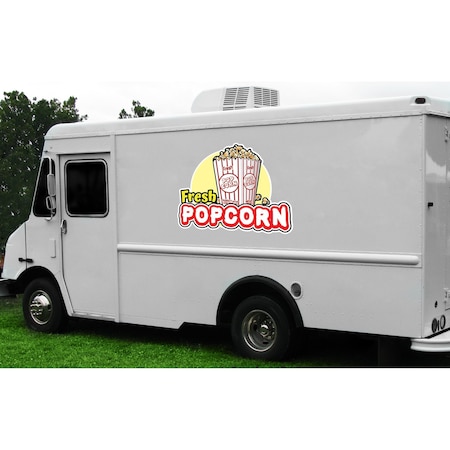 Signmission Safety Sign, 9 in Height, Vinyl, 6 in Length, Fresh Popcorn, D-DC-12-Fresh Popcorn D-DC-12-Fresh Popcorn